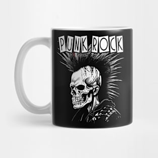 Punk Rock Skull Mug